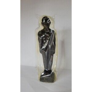Man Shaped Figural Black Candle